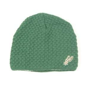 San Antonio Spurs Green Crochet (Uncuffed) Knit Hat  