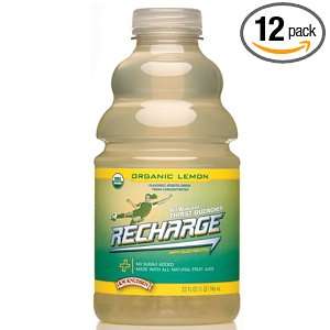 Knudsen Organic Recharge Lemon, 32 Ounce Packages (Pack of 12 