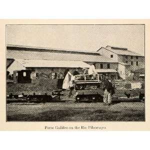  1919 Halftone Print Porto Gallileo Rio Pilcomayo Paraguay 