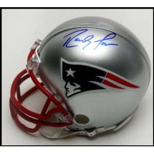  Autographed Randy Moss Mini Helmet   New England Patriots 