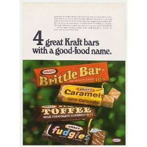  1968 Kraft Brittle Bar Caramels Almond Toffee Fudgies 
