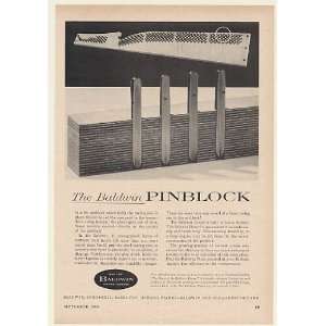  1960 Baldwin Grand Piano Pinblock Print Ad (Music 