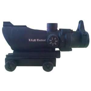  L&M Tactical ACOG Style Red Dot Sight with Red and Green 