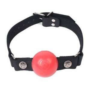  Bundle Nickel Free Silicone Ball Gag Large Red and 2 pack 