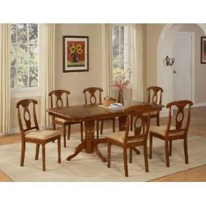  East West Furniture NA9 SBR C Napoleon 9PC Set with double 