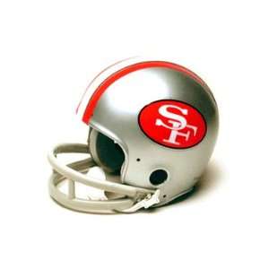 San Francisco 49ers (1963) Miniature Replica NFL Throwback Helmet w/2 