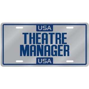  New  Usa Theatre Manager  License Plate Occupations 