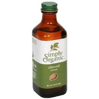 Simply Organic Almond Extract, Certified Organic, 4 Ounce Containers 