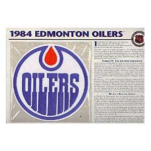  NHL 1984 Edmonton Oilers Official Patch on Team History 
