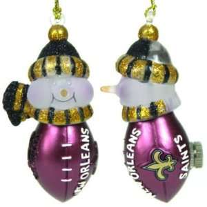  NEW ORLEANS SAINTS LIGHTED CHRISTMAS ORNAMENTS (3) Sports 