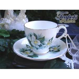   & Kent White Flower English Bone China Tea Cup