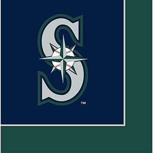  Seattle Mariners Lunch Napkins (24 count) Party Accessory 