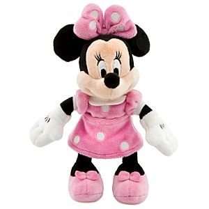    Disney Minnie Mouse Mini Bean Bag Plush   Pink Dress Toys & Games