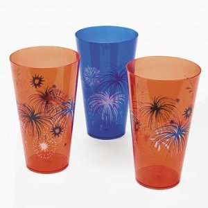  Patriotic Fireworks Cups   Tableware & Party Cups Toys 