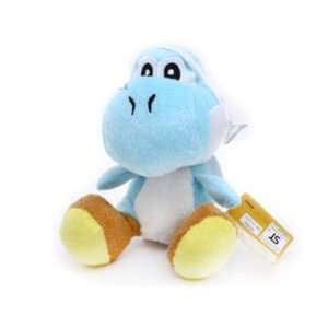  Super Mario Baby Blue Yoshi Plush Doll 6 