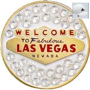   Crystal Golf Ball Marker & Hat Clip   Las Vegas Sign Sports