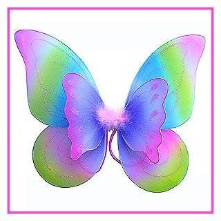   Princess Butterfly Costume Dress up Wings w/ Pink, Purple, Blue