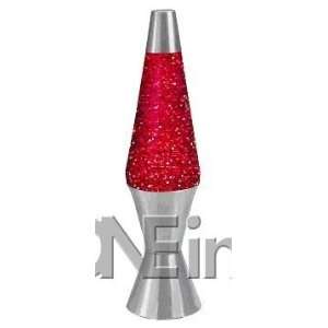    Accent Glitter Lamp   Glitter In Red Liquid 
