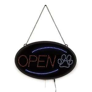    Petedge Business Builders LED Open Pawprint Sign