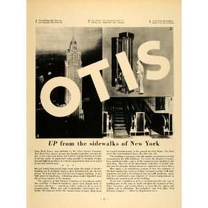  1932 Ad Otis Elevator Company Sixty Wall Tower Engineer 