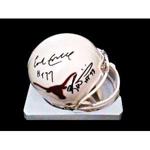  Dual Signed Ricky Williams and Earl Campbell Mini Helmet 