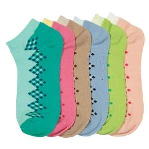  HS Women Fashion Socks Patch Design (size 9 11) 6 Colors 6 
