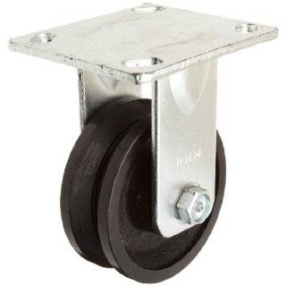 Rigid, V Groove Iron Wheel, Roller Bearing, 700 lbs Capacity, 4 Wheel 