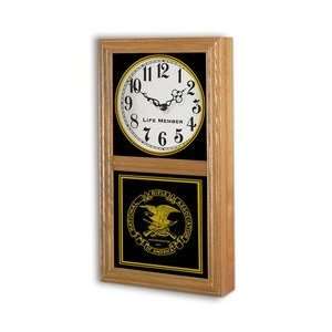  #814    Chesapeake Wood Wall Clock   9 H x 16 1/2W 