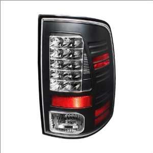  IPCW Black Led Tail Lights (1 Pair) 09 10 Dodge Ram 1500 