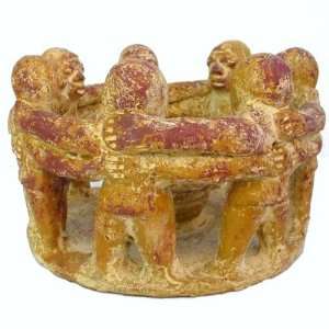  Circle of Friends Clay Candle Holder, 7 Pre columbian 