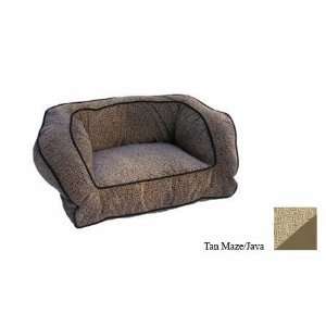  Snoozer Contemporary Pet Sofa, Small, Tan Maze/Java