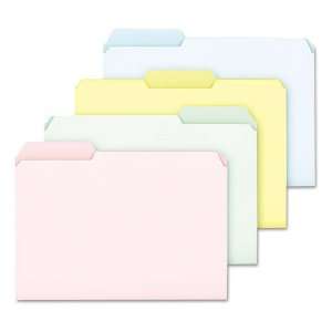  Ampad® Pastel Color File Folders, 1/3 Cut, Top Tab 