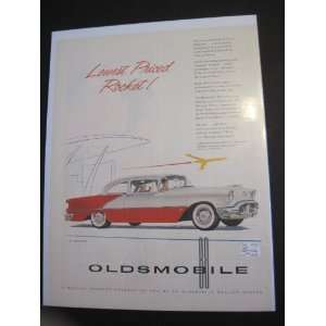  1956 OLDSMOBILE PRINT AD 