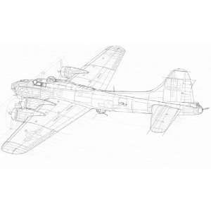   72 B 17G Flying Fortress Model Airplane Kit 