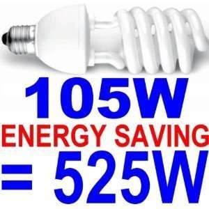   Watt Compact Fluorescent CF Energy Saving Light Bulb