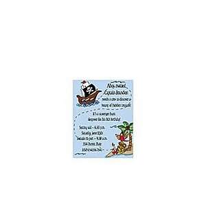  Pirates Quest Birthday Party Invitations Health 