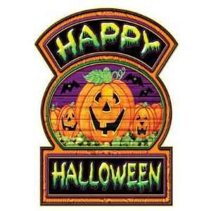  Happy Halloween Sign Large Wall Cling Toys & Games