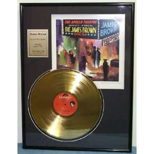 James Brown Live At The Apollo Framed 24kt Gold Plated LP  