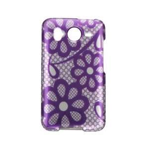  Purple Flower Lace Design Snap On Protector Hard Cover 