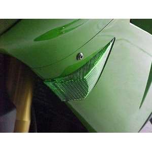  Clear Alternatives Turn Signal Lenses   Green LED   Front 