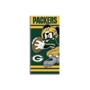  Green Bay Packers NFL Mickey Mouse QB Beach Towel Sports 