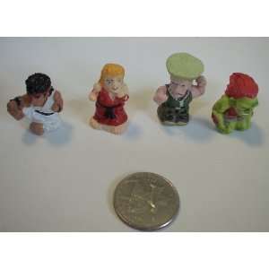  Set of 4 Tiny Street Fighter Figures Toys & Games
