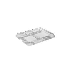  Cambro Lid For 6 compartment Camwear Separator Tray, Clear 