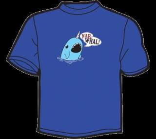 NARWHAL T Shirt WOMENS funny vintage cute threadless  