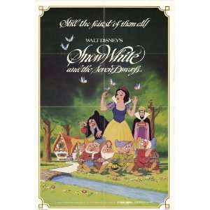  Snow White and the Seven Dwarfs   Movie Poster   27 x 40 