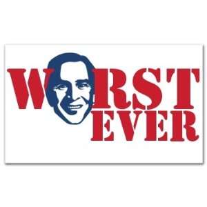  Worst Ever Custom 3x5 inch Rectangular Sticker 