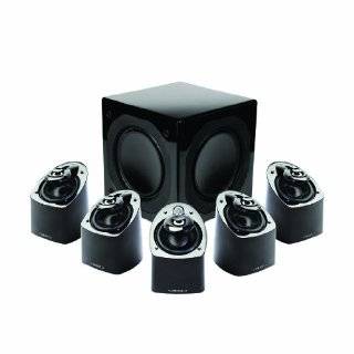   Channel Miniature Home Theater Speaker System (Set of Six, Black