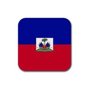  Haiti Flag Square Coasters (set of 4)