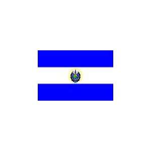  El Salvador Flag with Seal, 3 x 5, Outdoor, Nylon 