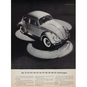  1961 Ad Volkswagen Bug Beetle Spotlight VW Year Models 